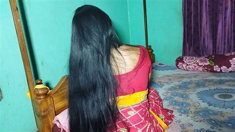 Gorgeous Black And Thick Long Hair Bun Open And Silky Long Hair Play