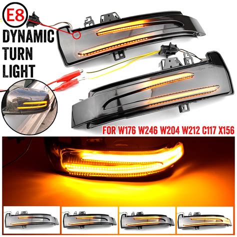 Automotive Sequential Led Turn Signal Light Indicator For Mercedes Benz W176 W246 W212 W204 Cla