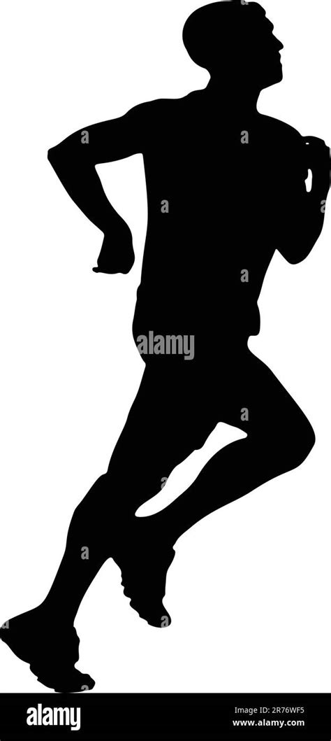 Person running silhouette vector illustration Stock Vector Image & Art - Alamy