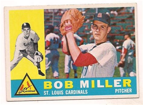 Topps Bob Miller St Louis Cardinals Ebay