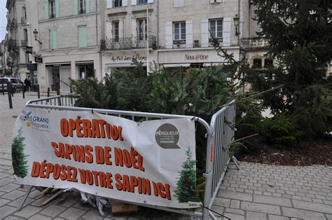 Carte Où jeter son sapin de Noël après les fêtes en Dordogne