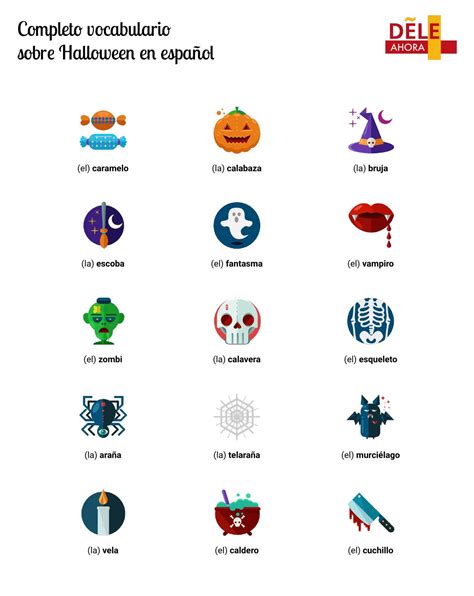 Completo vocabulario sobre Halloween en español Vocabulario