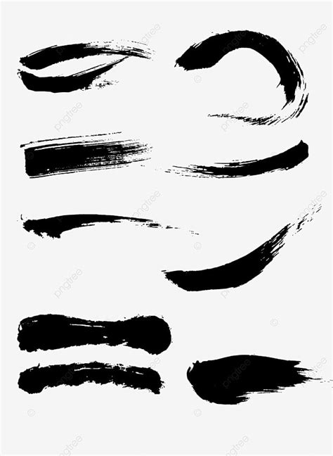 Ink Brush Stroke Hd Transparent Brush Stroke Design Of Chinese Ink