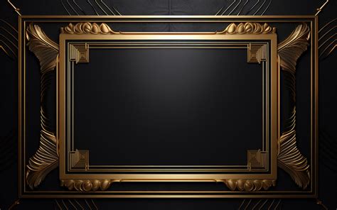 Blank luxury frame_gold border blank frame_black and gold frame