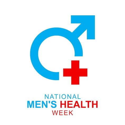 Premium Vector National Mens Health Week Background