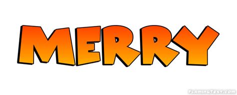 Merry Лого | Бесплатный инструмент для дизайна имени от Flaming Text