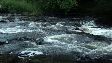 Fast Flowing River Sounds Hour Relax With Nature Youtube