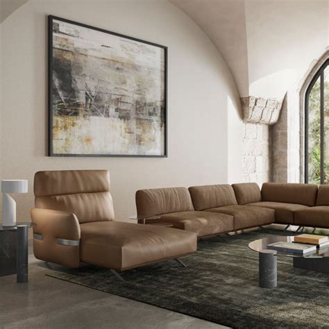 Pablo Modular Corner Sofa With Chaise Longue And Table Element Dove