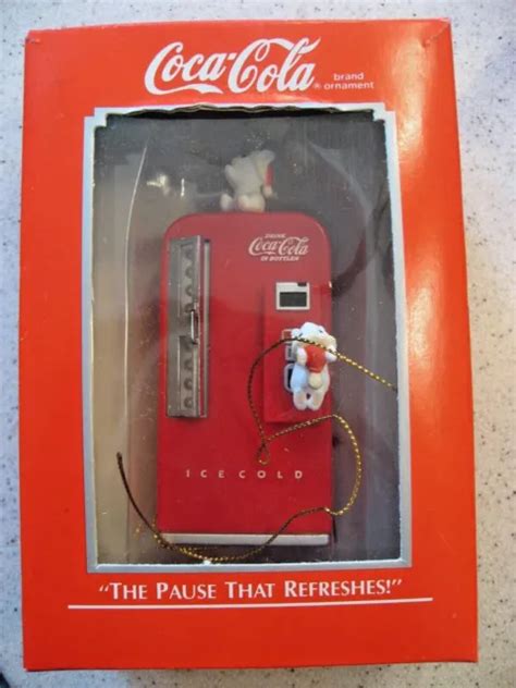 Vintage Enesco Coca Cola The Pause That Refreshes Christmas Ornament