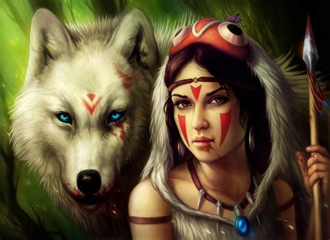 Anime Princess Mononoke Girl Wolf K Wallpaper Hot Sex Picture