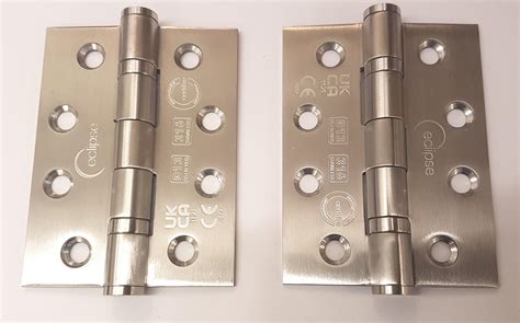 Eclipse Satin Stainless Steel Grade 316 Ball Bearing Hinge Pair