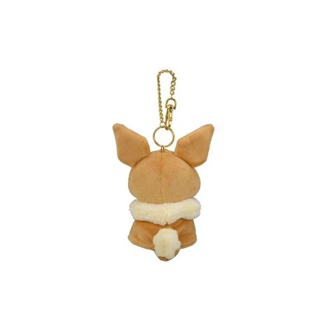 Plush Keychain Pikachu Poncho Eevee Meccha Japan