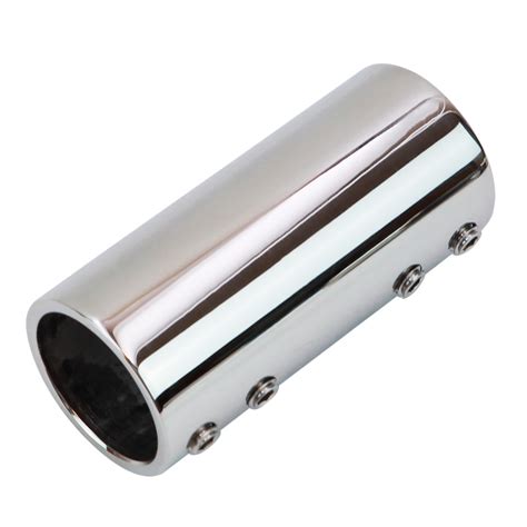 Stainless Steel 316 Boat 2 Way Elbow Straight Connector Railing Pipe