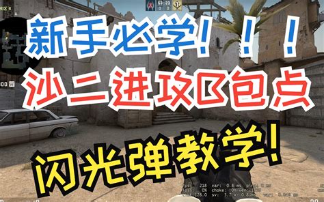 CSGO DUST2 T进攻B包点闪光合集 哔哩哔哩