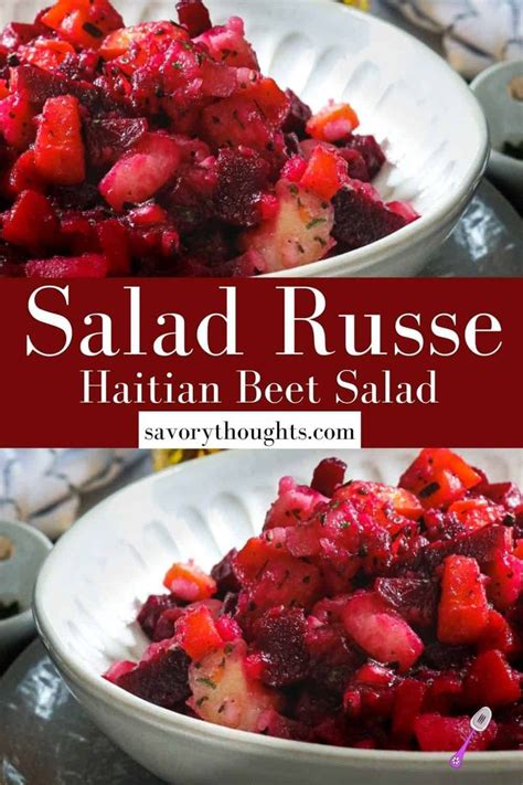 Salad Russe - Haitian Beet Salad | Recipe | Haitian food recipes, Beet salad recipes, Beet recipes