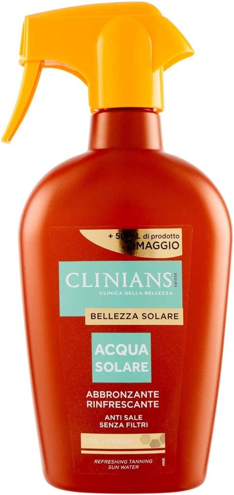 Acqua Solare Abbronzante Con Vitamine Ml Amazon It Bellezza