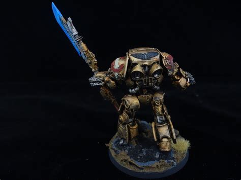 Warhammer 40k Adeptus Custodes Well Painted Fw Contemptor Achillus Dreadnought Ebay