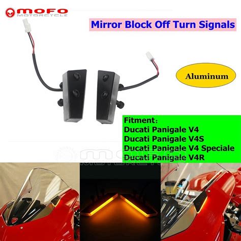 Led Turn Signal Kit Mirror Block Off For Ducati Panigale V V S V