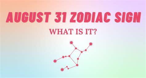 August 31 Zodiac Sign Explained | So Syncd