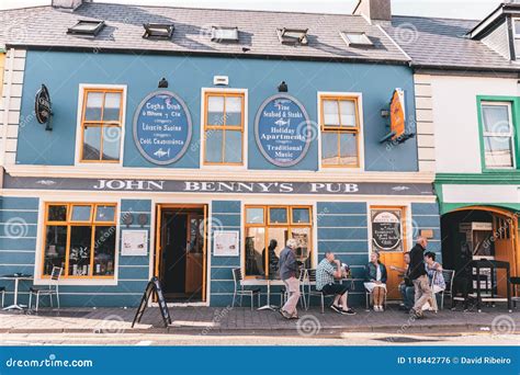 People Enjoying a Sunny Day in the Pubs in Dingle, Small Port Town on ...