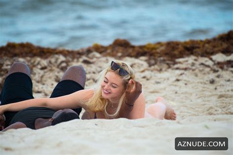 Iskra Lawrence Seen In A Bikini With Boyfriend Philip Payne On The Beach In Miami Beach