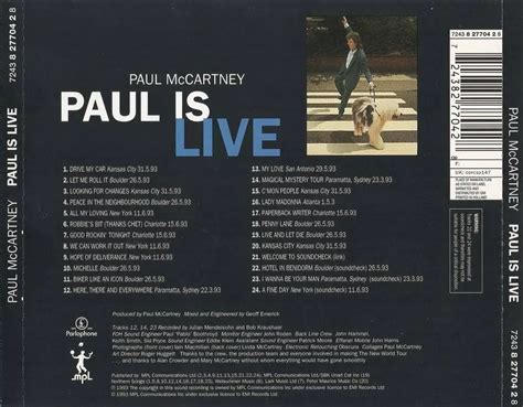 Paul McCartney - Paul Is Live (1993) / AvaxHome