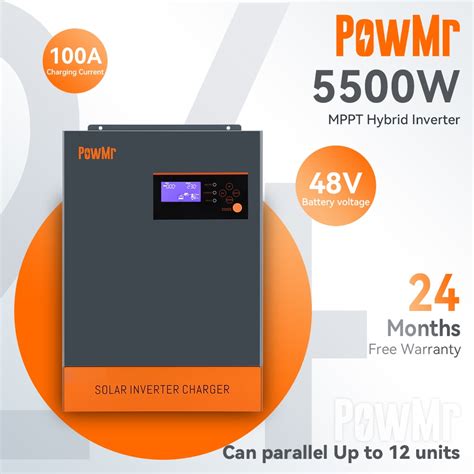 Jual PowMr MPPT 5 5KW Inverter Hibrida Surya Gelombang Sinus Murni