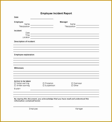 Workplace Injury Policy Template