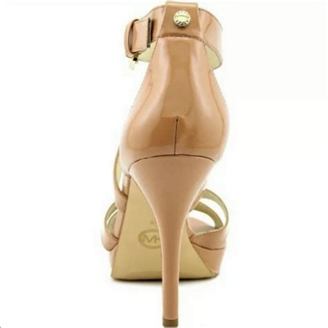 Michael Kors Shoes Michael Kors High Heel Nude Platform Sandals Evie Poshmark