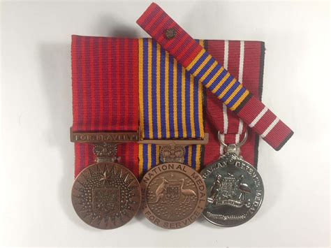 Bravery Medal, National Medal Australian Defence Medal - The Medalist