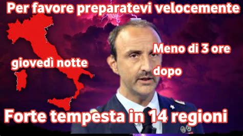 Avviso Urgente Un Forte Temporale Si Sta Dirigendo Verso Queste Zone