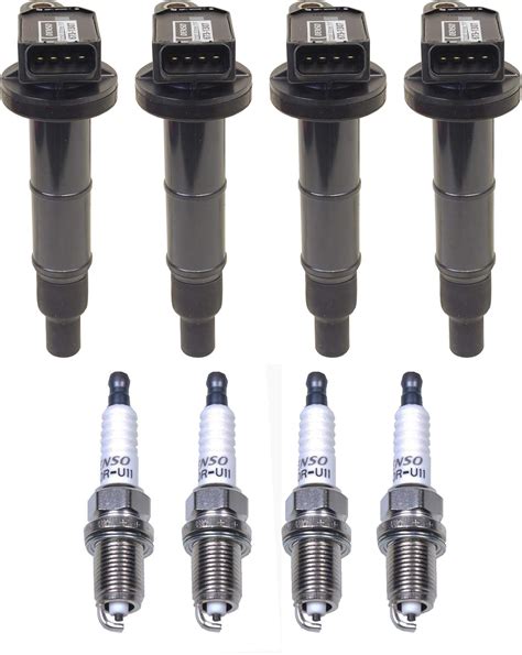 4 Ignition Coils And 4 U Groove Design Spark Plugs 044 Kit For 2 0l 2 4l L4 Automotive