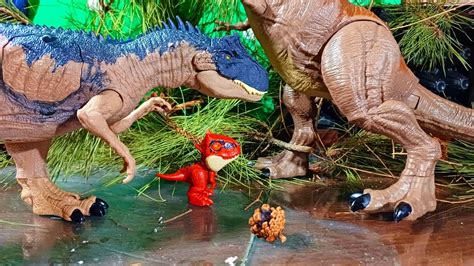 Tyrannosaurus Rex Vs Allosaurus Dinosaur Battle Jurassic World Youtube