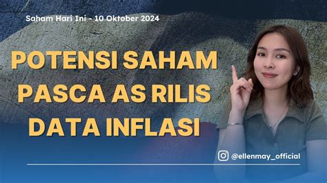 Saham Hari Ini 10 Okt 2024 Potensi Saham Pasca AS Rilis Data Inflasi