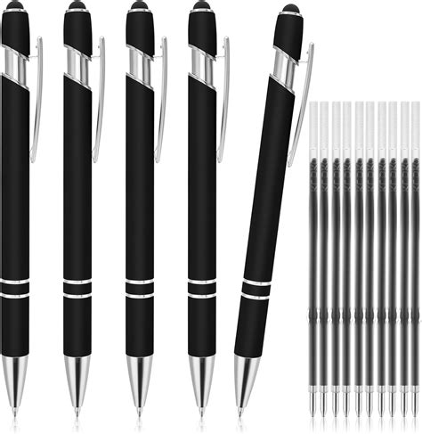 Tiesome Pieces Ballpoint Pen With Stylus Tip Retractable In