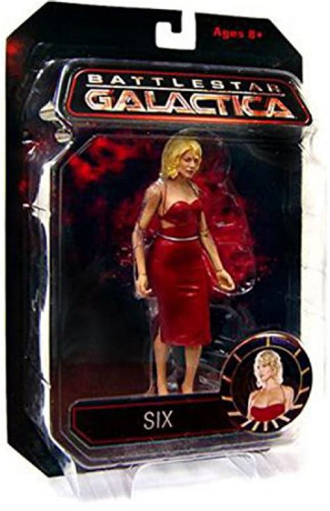 Battlestar Galactica Cylon Six Action Figure Red Dress Walmart