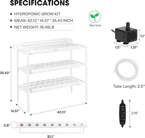 Vivosun Sistema De Cultivo Hidrop Nico Sitios De Plantas Capas