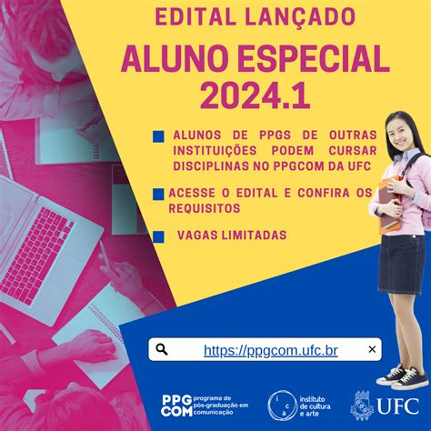 Lan Ado Edital De Sele O De Aluno Especial Para O Semestre