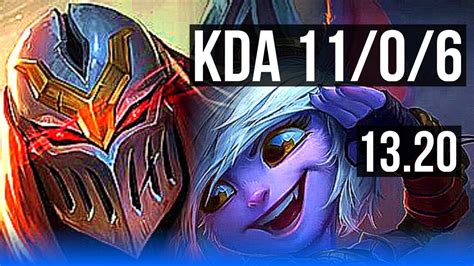 ZED Vs TRISTANA MID 11 0 6 1 6M Mastery Legendary Rank 8 Zed