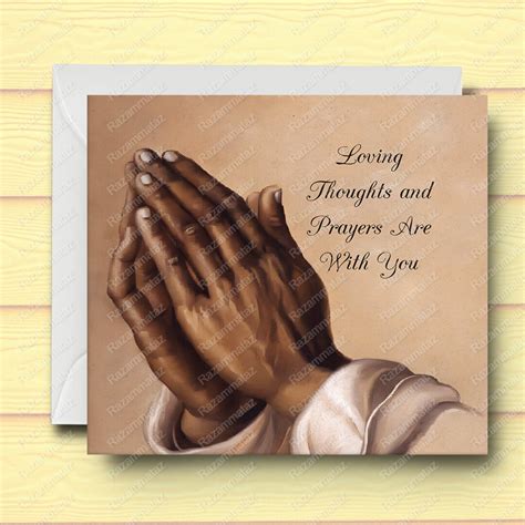 Black Sympathy Card A Etsy