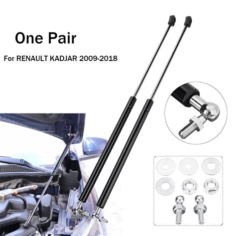 2pcs Car Front Bonnet Hood Support Engine Cover Supports Gas Struts