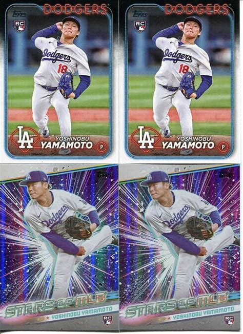 Topps Series Rc Yoshinobu Yamamoto Stars Of Mlb Ebay