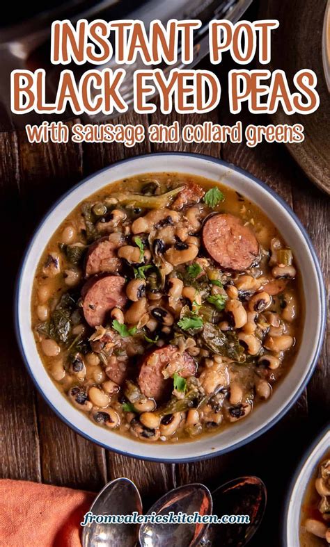 These Instant Pot Black Eyed Peas Are Pressure Cooked With Smoked