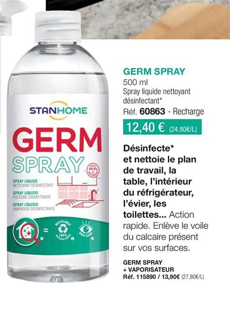 Promo Germ Spray Chez Stanhome Icataloguefr