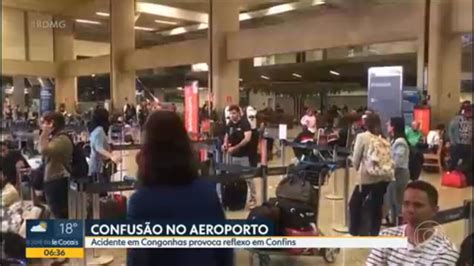 V Deo Aeroporto Internacional De Bh Fica Cheio Depois Que Voos S O