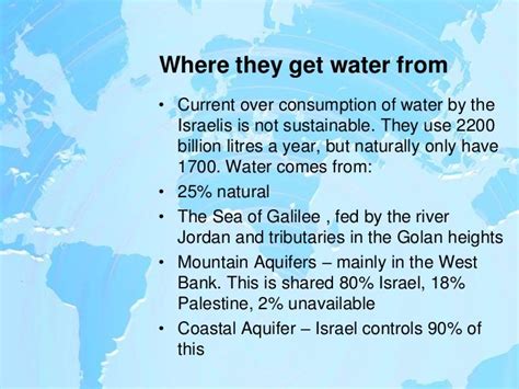 Israel case study of water conflicts in middle east