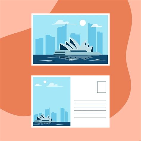 Travel Postcard Illustration In Illustrator Svg  Eps Png