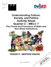 FINAL Understanding Culture Society And Politics 11 LAS 7 Docx Pdf