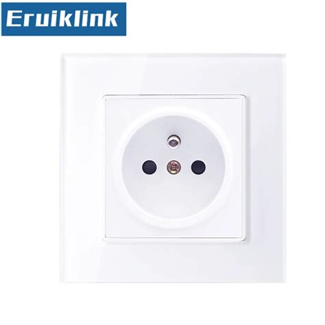 Eu Wall Socket France Standard Wall Outlet Socket White Black Gold Ac