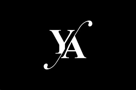 YA Monogram Logo Design By Vectorseller | TheHungryJPEG.com